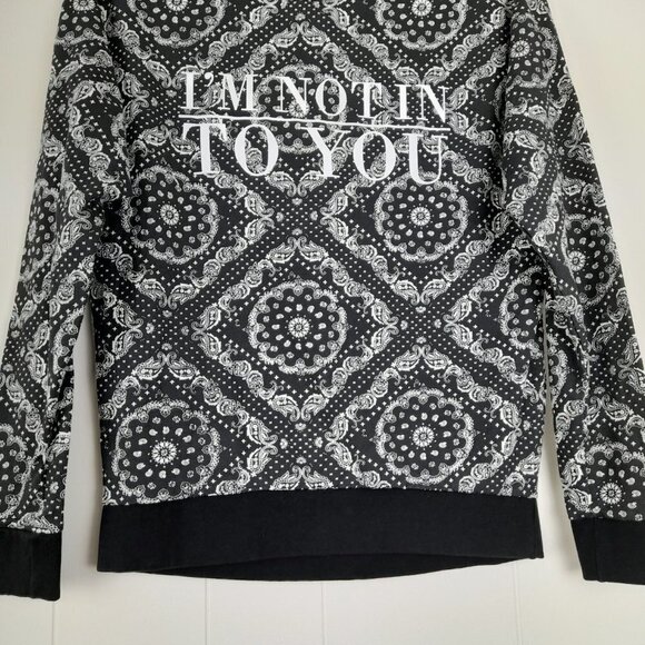 H&M Divided I'm Not Into You Graphic Sweatshirt Size S - Picture 4 of 7